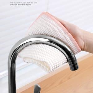 3 Chiffons de Bambou Microfibre 30cm x 30cm – Bordure Aléatoire – Accessoire-Cuisines.com
