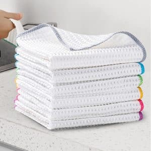 3 Chiffons de Bambou Microfibre 30cm x 30cm – Bordure Aléatoire – Accessoire-Cuisines.com