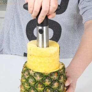 Éplucheur d’Ananas 24 cm x 10 cm – Alliage d’Aluminium – Noir, Vert ou Jaune