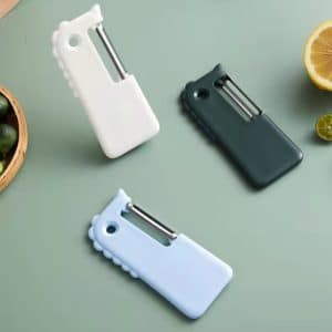 Éplucheur de Cuisine PP 12,1 x 5,5 cm – Blanc, Bleu et Vert 🍅