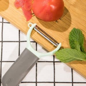 Éplucheur à tomate manuel – Manche 13,5 cm, lame 7 cm – PP & Acier Inoxydable 🍅