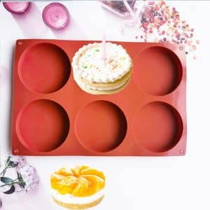 Moule en Silicone pour Tartelette – 33 cm x 22 cm x 2 cm – Couleur Brique 🍰