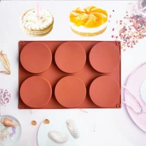 Moule en Silicone pour Tartelette – 33 cm x 22 cm x 2 cm – Couleur Brique 🍰