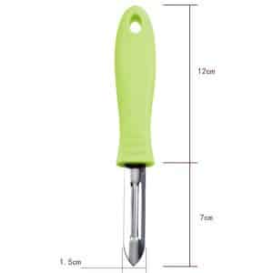 Éplucheur de Patate ABS + Acier Inoxydable – 12cm – Orange, Rose, Vert, Rouge, Noir