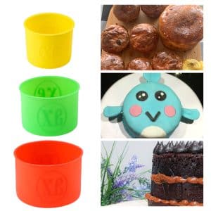 Moules Anti-adhésifs en Inox Premium | Taille 92, 9 & 14,5 cm | Silicone Aléatoire
