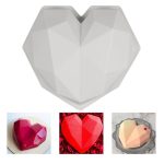 Moule en Coeur en Silicone – 20cm x 20cm x 6cm – Température -30° à 230°C