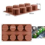 Moule à Baba en Silicone 29,8 cm x 17,3 cm x 4,5 cm – Accessoire Cuisines 🍰