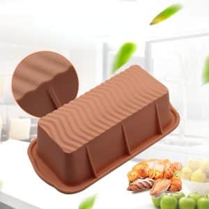 Moule en Silicone Rectangulaire de Qualité Supérieure 25 cm x 13,2 cm x 7 cm – Bleu, Rouge, Rouge Bordeaux, Gris, Violet, Vert, Orange 🍊