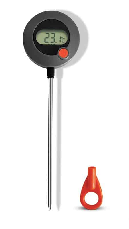 Thermomètre Numérique De Cuisine TEMPO DI SALDI - Sonde 14,5cm, Plage -50°C à +300°C, LCD