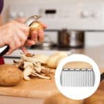 Coupeur de Patate en Acier Inoxydable et Bois – 15,8 cm x 11,5 cm – Accessoire-Cuisines.com