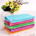Chiffon en Bambou Ultra Doux 🧺 – Qualité Premium – 18x23cm – Couleurs Aléatoires