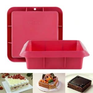 Moule Silicone Carré 23cm: Durable, Pratique & Antiadhésif – Accessoire-Cuisines.com