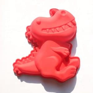 Moule Silicone Dinosaure 🦖 – Qualité Supérieure – 15,5cm x 17,5cm – 230°C – Rouge