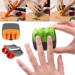 Éplucheur Économe – 6,5 x 6,5 x 3,5 cm – Poignée en caoutchouc & Lame en Acier Inoxydable 🍅