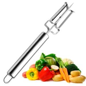 Éplucheur Légumes Professionnel en Acier Inoxydable – Argent 🔪