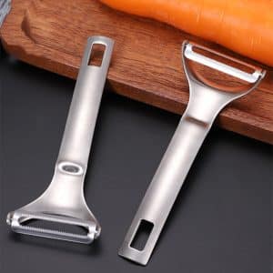 Éplucheur Professionnel en Acier Inoxydable – 14,5 cm x 5 cm – Argenté