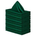 Serviettes de table en satin, 50 pièces, pour mariages, fêtes, restaurants, hôtels