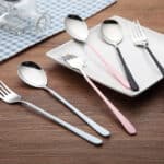 Couverts de Table design SCANDINAVE, Lot Cuillère + Fourchette Inox