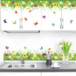 Stickers Muraux “Fleurs et Papillons” pour la Cuisine