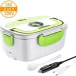 Lunchbox chauffante électrique avec prise allume-cigare et prise murale