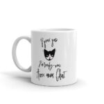 Mug J’peux pas j’ai RDV avec mon chat – Mug blanc brillant céramique