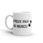 Mug J’peux pas j’ai muscu (avec haltère)