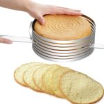 Moule / Trancheuse de génoise – Accessoire 2-en-1 – Cercle à pâtisserie