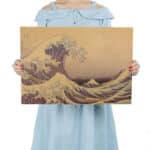 Poster “La Grande Vague de Kanagawa” d’Hokusai – Affiche vintage