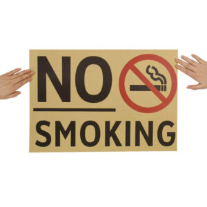 Affiche Vintage “No Smoking” – Papier Kraft de Qualité