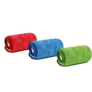 Lot 3 Serpillières Microfibre pour Balai Vaporisateur Spray Mop