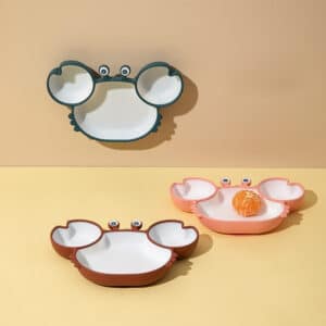 Vaisselle socle ventouse pour bébé – CRABE RIGOLO