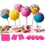 Moule à Cake Pop en Silicone – Cupcake en forme de Sucette – Accessoire de Pâtisserie