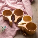 Tasse en bois Nordique Scandinave