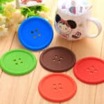 Dessous de verre en forme de Boutons – Lot de 5