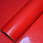 Papier adhésif rouge brillant – Vinyle PVC rénovation cuisine