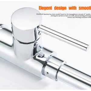 Robinet moderne avec tuyau flexible pour évier de cuisine – Couleurs : Chrome, Noir, Laiton brossé