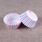 Lot 100 caissettes rose, bleu et blanc (papier sulfurisé) – Cuisson four