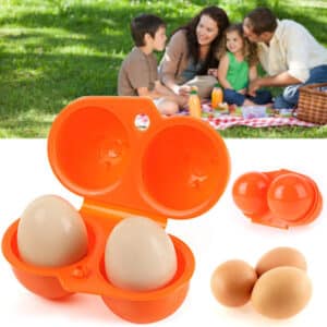 Coquetier 2 œufs pour le voyage, pique-nique, randonnée ou camping