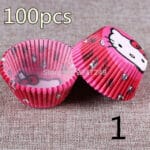 Lot de 100 caissettes à cupcake – Plusieurs coloris