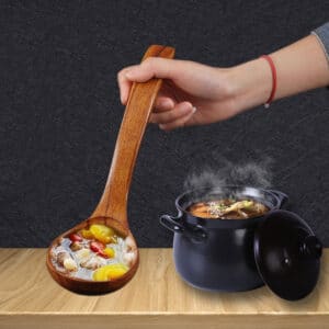 Louche en bois naturel – Vaisselle japonaise artisanale