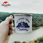Mug de Randonnée en Céramique et Acier Inoxydable, 350ml