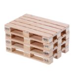 Lot de 4 sous-verres en forme de mini palettes