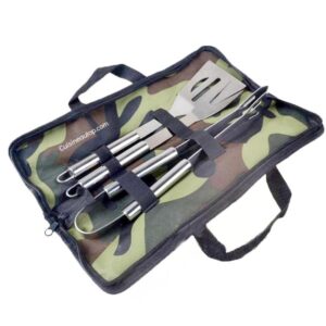 3 ustensiles barbecue avec sac de transport