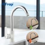 Robinet mitigeur de cuisine moderne, couleurs Blanc, Orange ou Vert