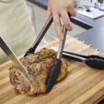 Pince barbecue inox et silicone, résiste à la chaleur