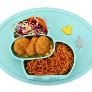 Assiette bébé en silicone (forme de vache) sans BPA