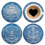 Kit dessous de verre thème Marin / Océan