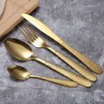 Couverts de table PALACE, 4 pièces, inox mate et brillant – OR