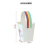 10 boîtes poignée arc-en-ciel
