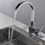 Robinet mitigeur de cuisine MODERNE en laiton, couleur CHROME